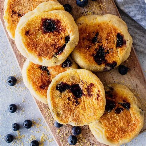 Blueberry English Muffins (No Bake) - Heavenly Home Cooking