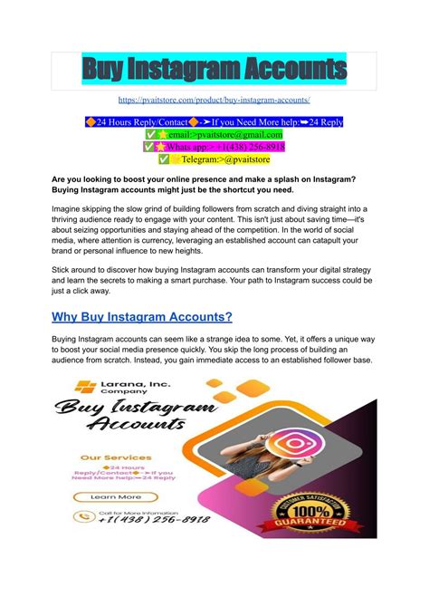 PPT - Buy Instagram Accounts PowerPoint Presentation, free download ...