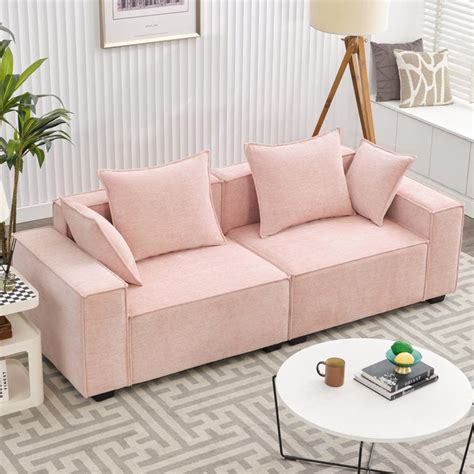 Heera Moti | Core Sofa | 3 Seater | Pink