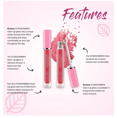 Biotique Natural Makeup Starshimmer Glam Lipgloss- 3.5g