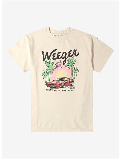 Weezer Beverly Hills Sports Car T-Shirt | Hot Topic