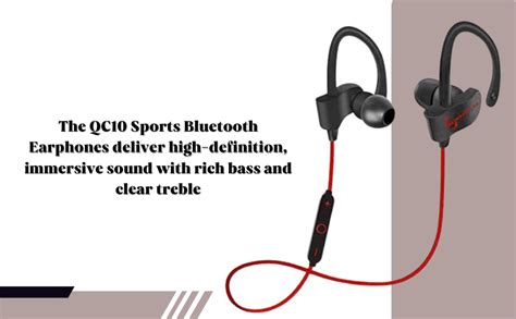 Drumstone QC10 Sports Bluetooth Wireless Earphone with Immersive Sound ...