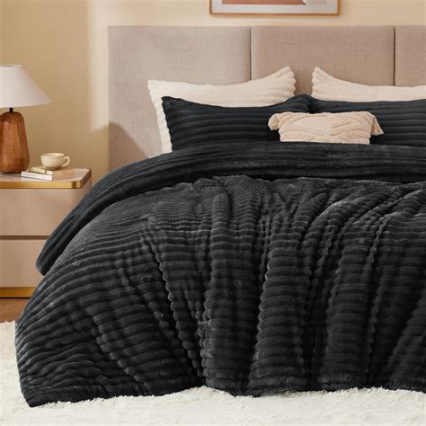 Amazon.com: BEDELITE Fleece Full Comforter Set -Super Soft & Warm ...