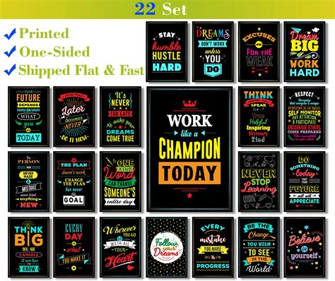 Motivational Posters For Classroom And Office Decorations Inspirational ...
