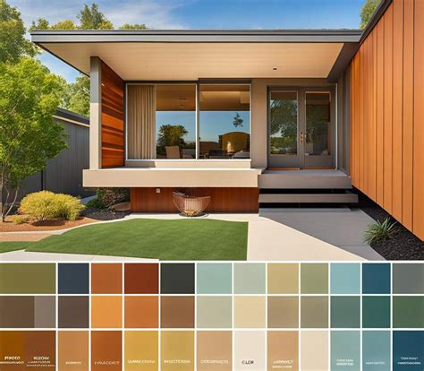 Mid Century Modern Color Palette Exterior