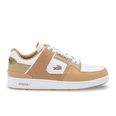 Lacoste Court Cage Athletic Shoe - Tan / White – Level Shoes