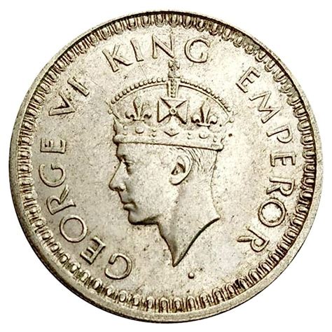 George Vl 1945 Half Rupee Lahore Mint : Amazon.in: Toys & Games