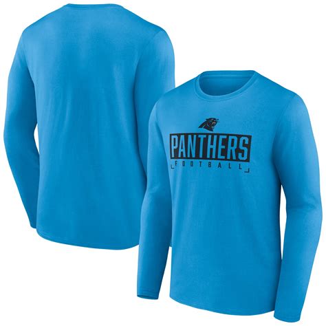 Men's Fanatics Branded Blue Carolina Panthers Big & Tall Wordmark Long ...