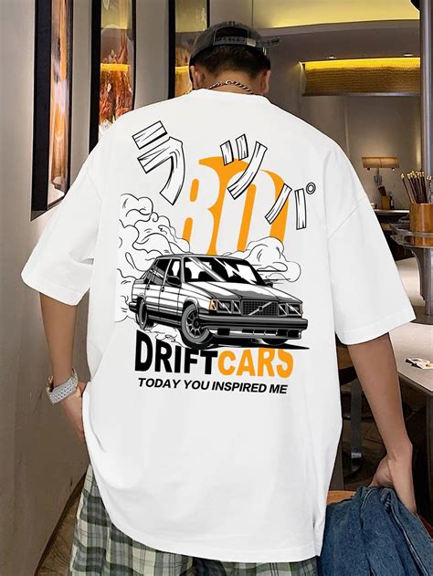 Men Car & Slogan Graphic Tee | Tee shirt fashion, Car tee shirts ...