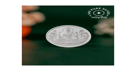 Buy Voylla 999 Pure Silver Lakshmi ji 5 Grams Coin Online () At Best Price