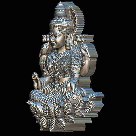 Devi Lakshmi 3D Model - Exquisite Pendant Design
