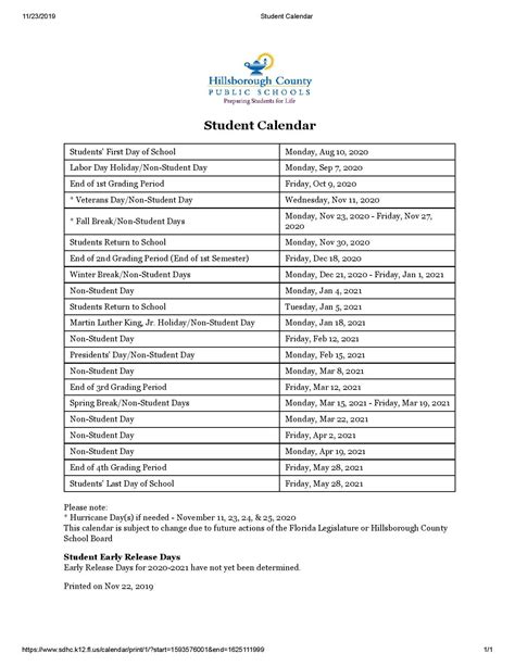 Hillsborough County Calendar 2024 - Printable Calendars AT A GLANCE