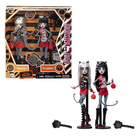 Monster High Creeproductions Meolowdy and Purrsephone Dolls | Mattel ...