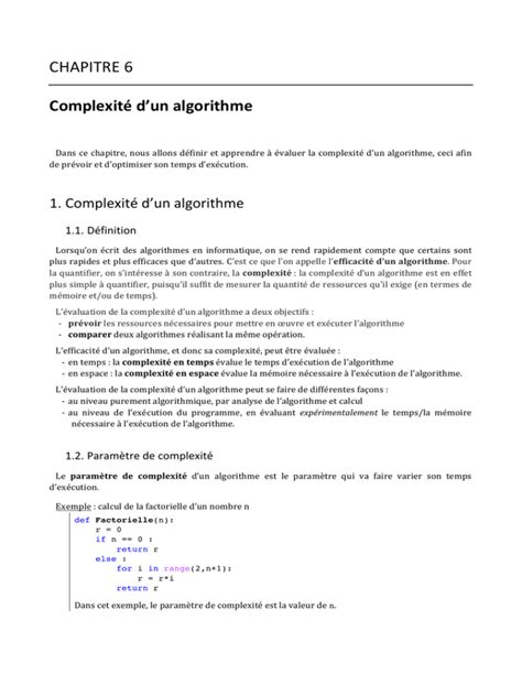 Image result for Complexite D'un Algorithme
