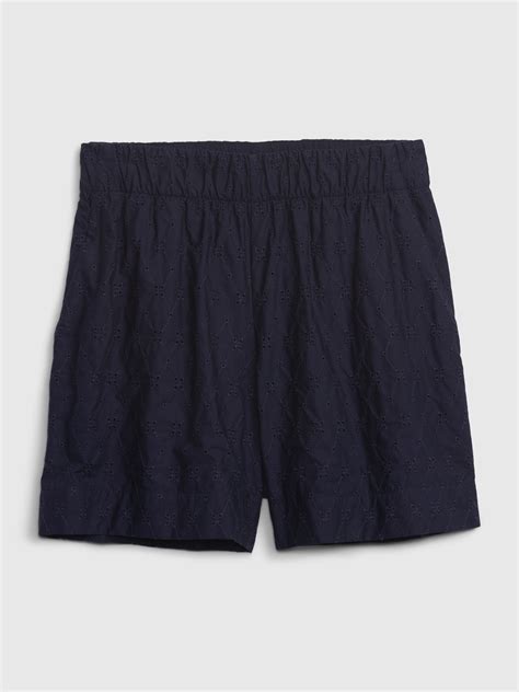 Eyelet Pull-On Shorts | Gap