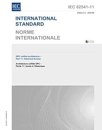 IEC 62541-11 Ed. 2.0 b:2020, Second Edition: OPC Unified Architecture ...
