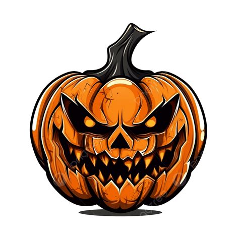 Jack O Lantern The Creepy Scary Pumpkin For Halloween Vector ...