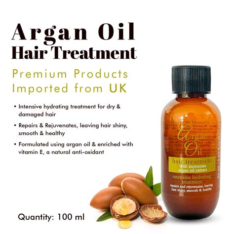 Argan Oil Hair Treatment Hair Oil 50ml with Moroccan Argan Oil and Vit ...