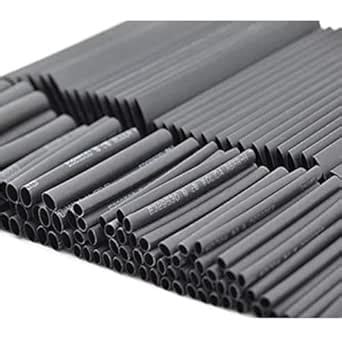 Glopro 200pc Black Heat Shrink Tube Insulation Sleeve for Wire Joints 1 ...