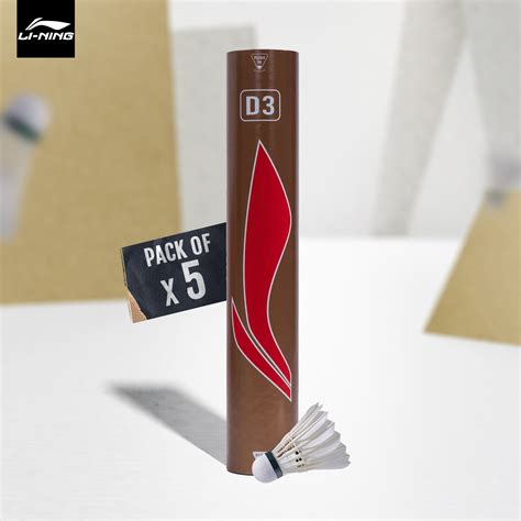 Li-Ning D3 Badminton Feather Shuttlecock (Pack of 10) | InstaSport