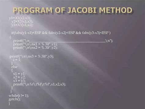 Jacobi Method Examples 的图像结果
