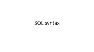 Image result for SQL Syntax Poster