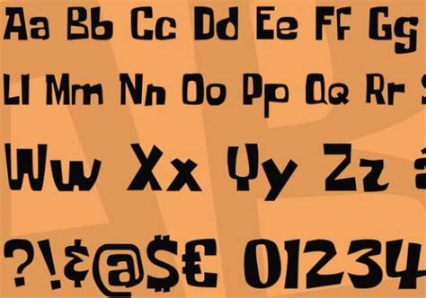 SpongeBob SquarePants Font Free Download