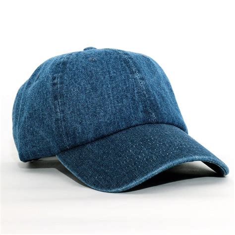 ローキャップ 帽子 ニューハッタン newhattan 1155 Cotton Denim Cap デニム ダークブルー NF1155-Z ...