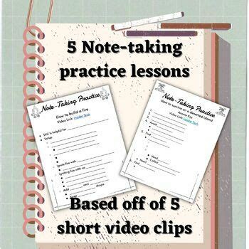 Image result for Note Taking Practice
