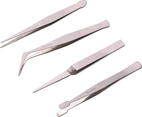 Pinzas Precisión Inox 4 pzs - Tomisa Distribución