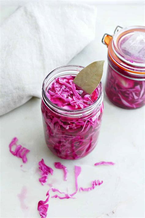 Pickled Red Cabbage - It's a Veg World After All®