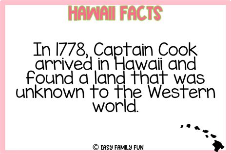 Amazing Facts About Hawaii [Free Fact Cards] - Easy Family Fun- Print-and-Play Family Fun Hub