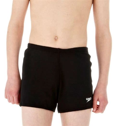 Buy Speedo Essential Endurance+ Aquashort Boys - Black Swimwear Online ...