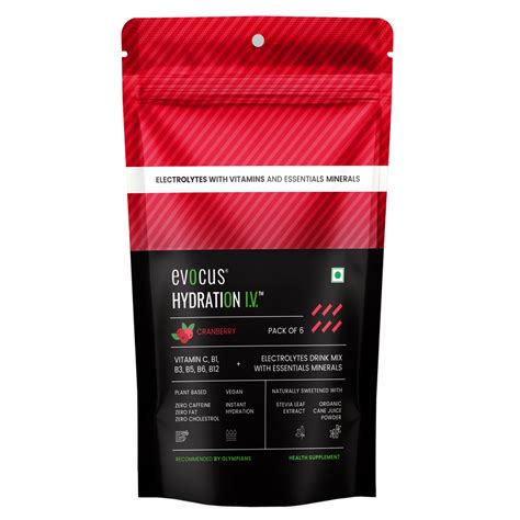 Buy Hydration IV Electrolyte Drink Mix in Cranberry Crush | Evocus