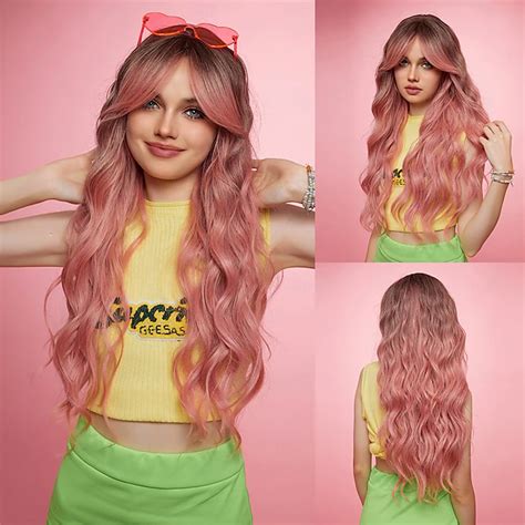 Synthetic Wig Uniforms Career Costumes Princess Wavy Loose Curl Middle ...