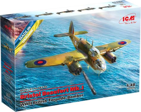 Buy ICM 48310 - Bristol Beaufort Mk.I, WWII British Torpedo-Bomber ...