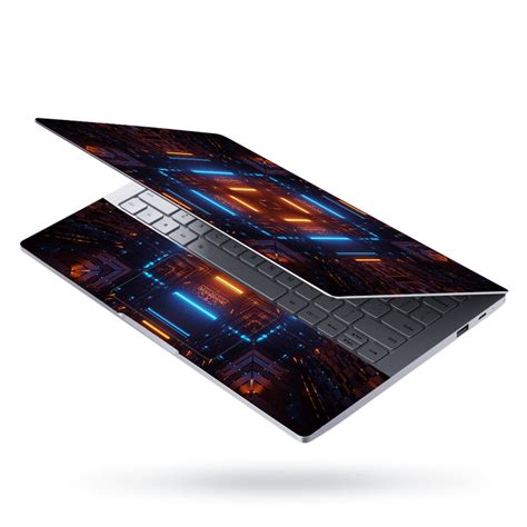 Shop Cosmic Background With Colorful Laser Lights Laptop Skin | Buy ...