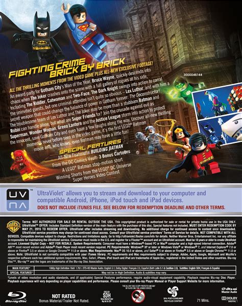 “Lego Batman: The Movie – DC Super Heroes Unite” Blu-Ray, DVD Package ...