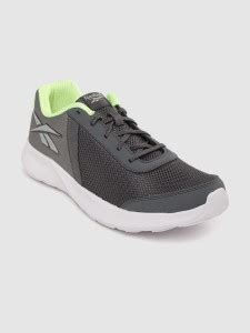 REEBOK Men Grey Woven Design Edge Identity Running Shoes Running Shoes ...