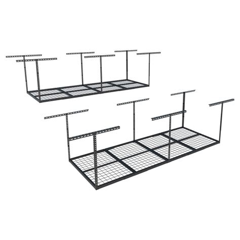 Fleximounts 2-piece 3x8 ft Overhead Garage Storage Rack Set Ceiling ...