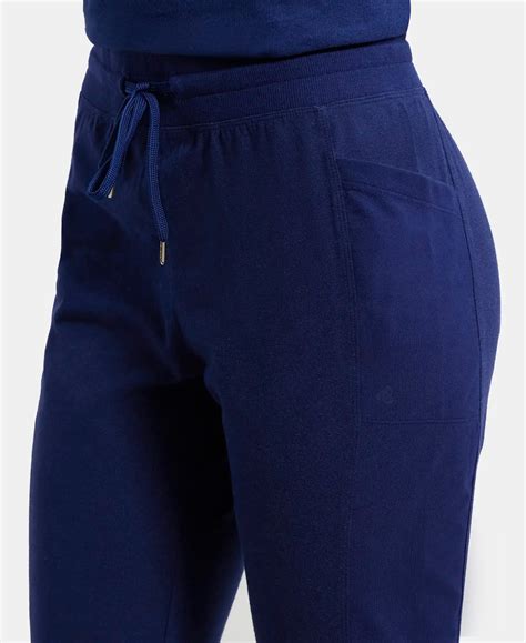 Buy Super Combed Cotton Elastane Slim Fit Joggers With Side Pockets ...