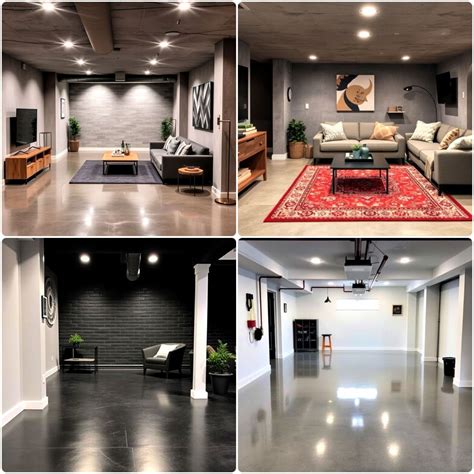 20 Concrete Basement Floor Ideas for A Unique Finish