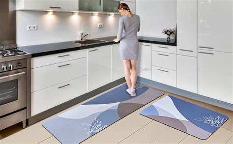 Buy SITTELLA Rubber 2 Pcs Anti-Skid Kitchen Mats 3Mm Water Absorbent ...