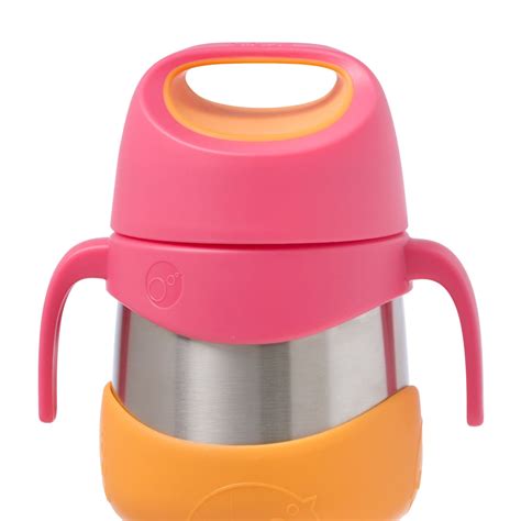 Insulated Food Jar with Spork - Strawberry Shake 335ml
