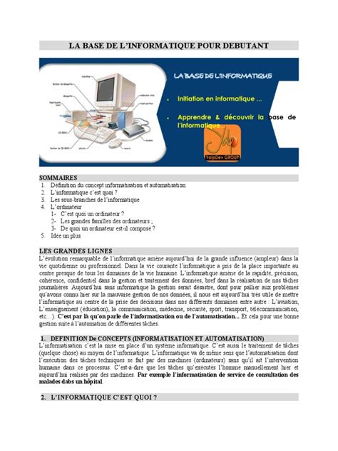 Image result for Base Informatique