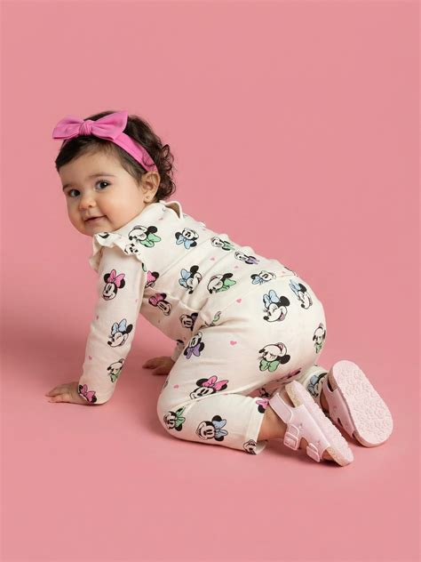 Nautinati Baby Girls' 100% Cotton All-over Disney Minnie Mouse & Heart