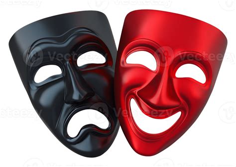 Isolated Comedy and Tragedy Masks on transparent background 59495956 PNG