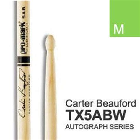 Promark 5AB Carter Beauford Hickory Wood Tip Drumsticks - 5A – BAJAAO.COM