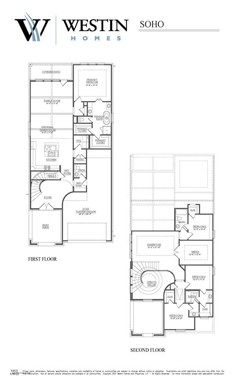 Westin Homes - The Soho Floor Plan