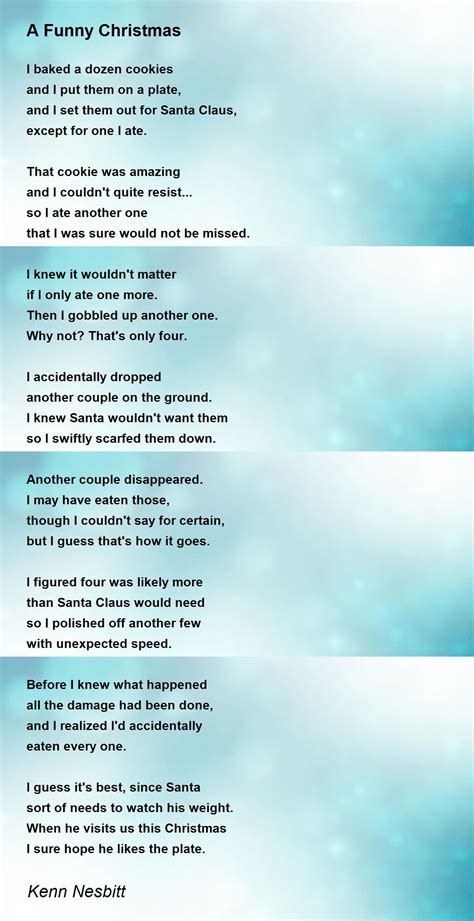 Funny Christmas Poems For Teachers